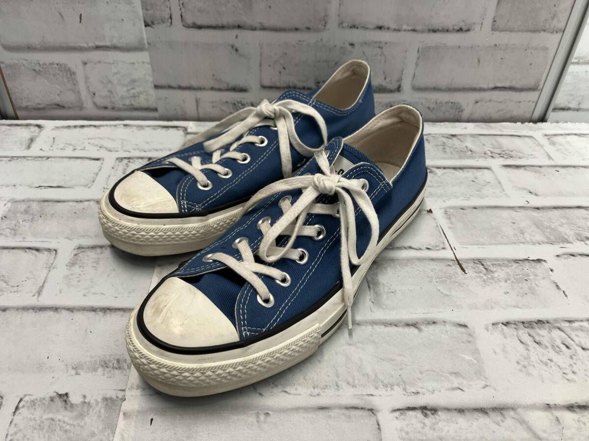 CONVERSE/日本製/ローカットスニーカー/ブルーカラー/OHHD/サイズ8(約26cm)/コンバース