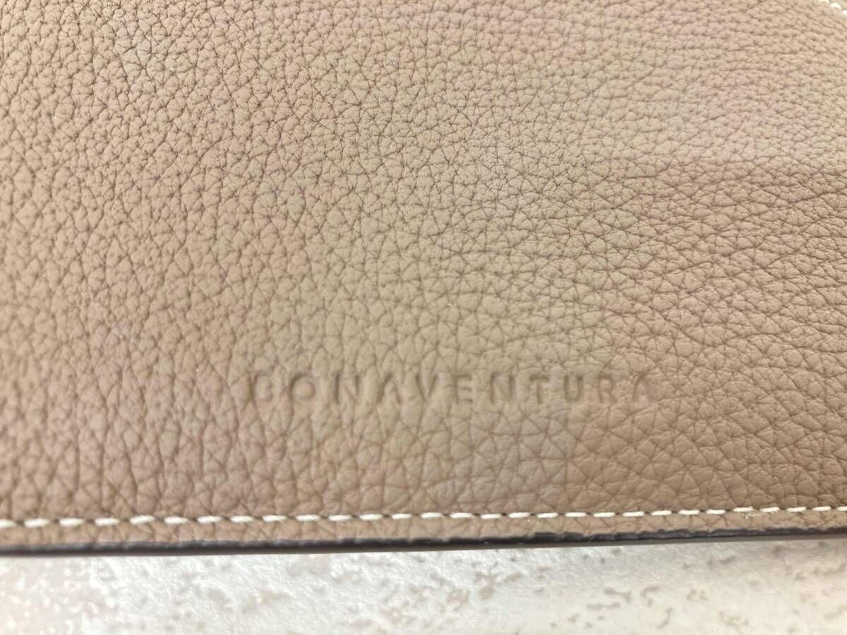  BONAVENTURA ボナベンチュラ ジップカードホルダー カードケース ストラップ付属 ブラウン系 レザー カードケース 小物