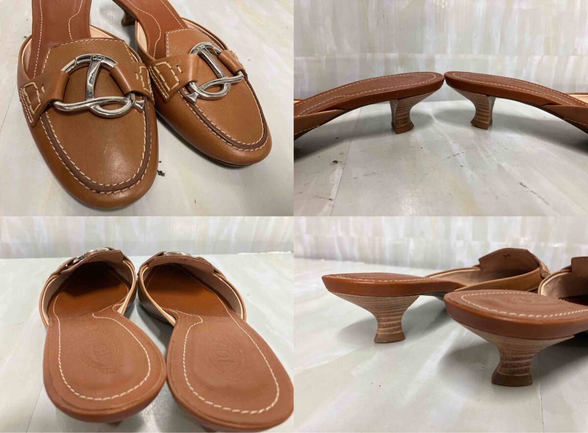 TOD'S トッズ ブラウン ミュール サンダル 36サイズ - メルカリ