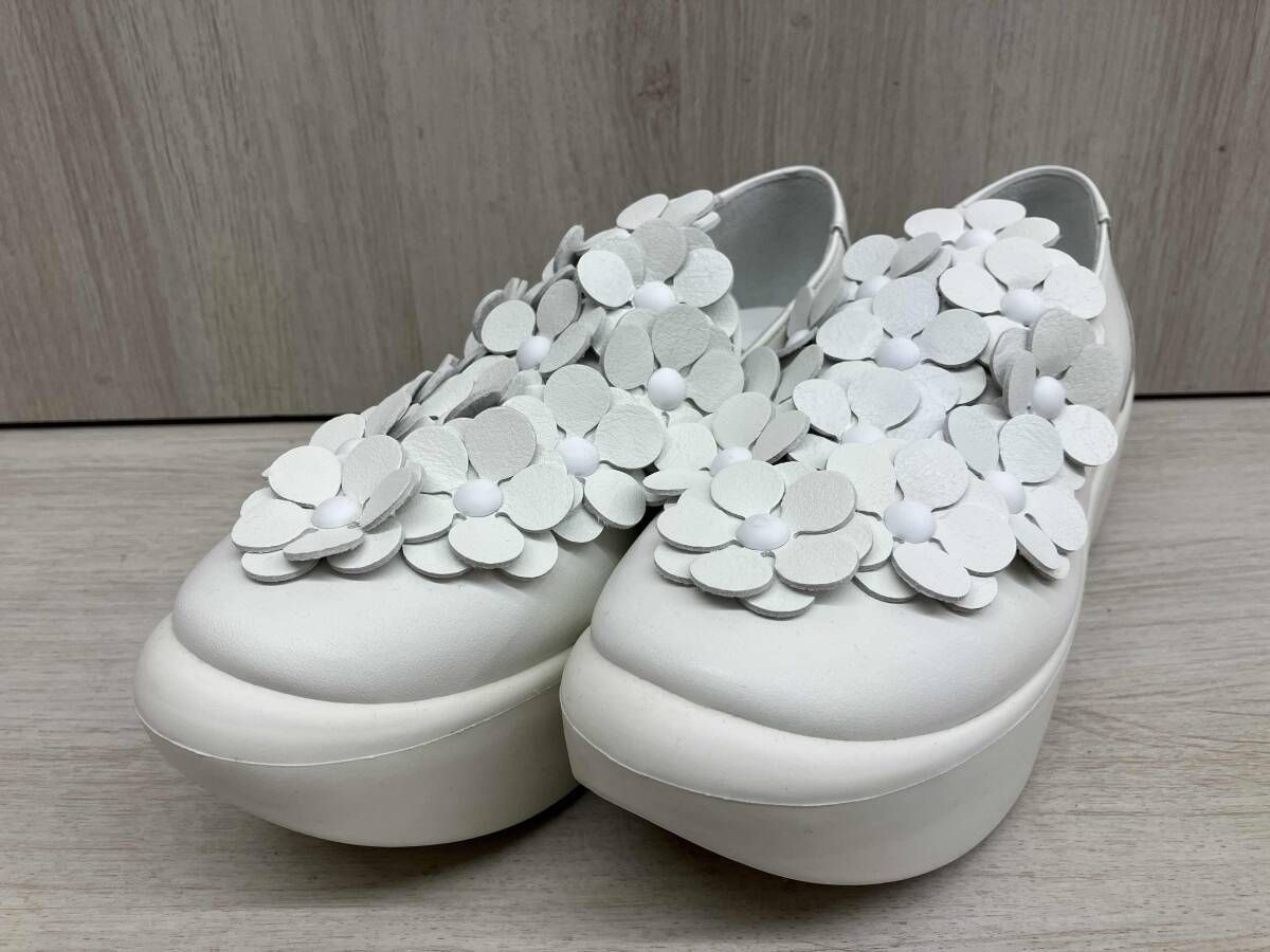 TOKYO BOPPER 花飾り シューズ サイズ23 0 cm レザー ホワイト