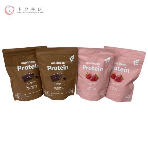 トクキレ P 2 C Studio マリネス プロテイン リッチチョコレート＆苺ミルク グルテンフリー 345 g 各2袋 4袋セット