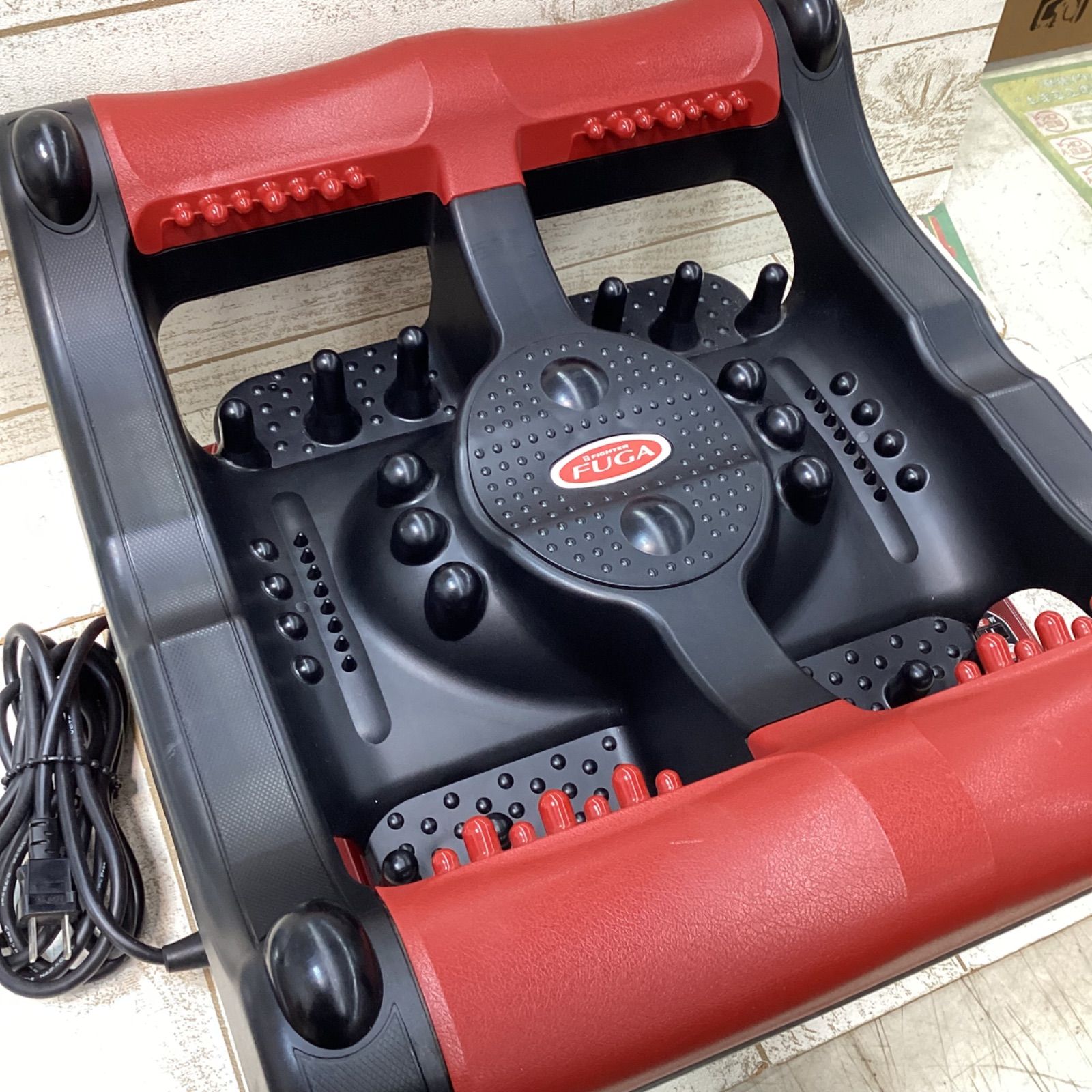 品 あったか強力刺激 テラニシマッサージャー FUGA 風雅 ファイター SM-3300 フットマッサージャー ヒーター付き 動作良好
