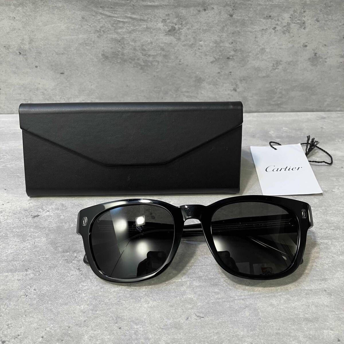 Cartier CT 0278 S シルバー ブラック ケース有 カルティエ