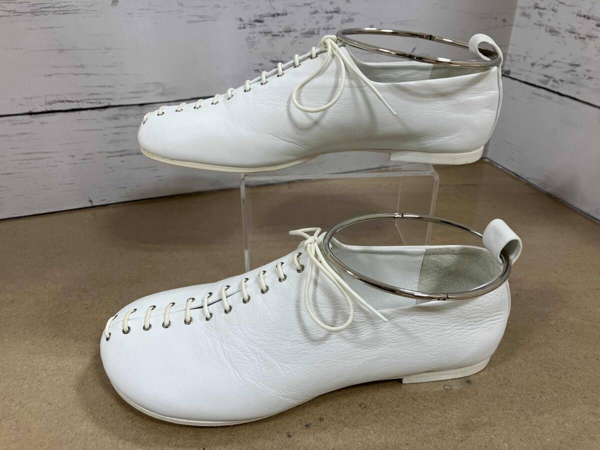 Jil sander レザーシューズ アンクレット付きシューズ ホワイト35