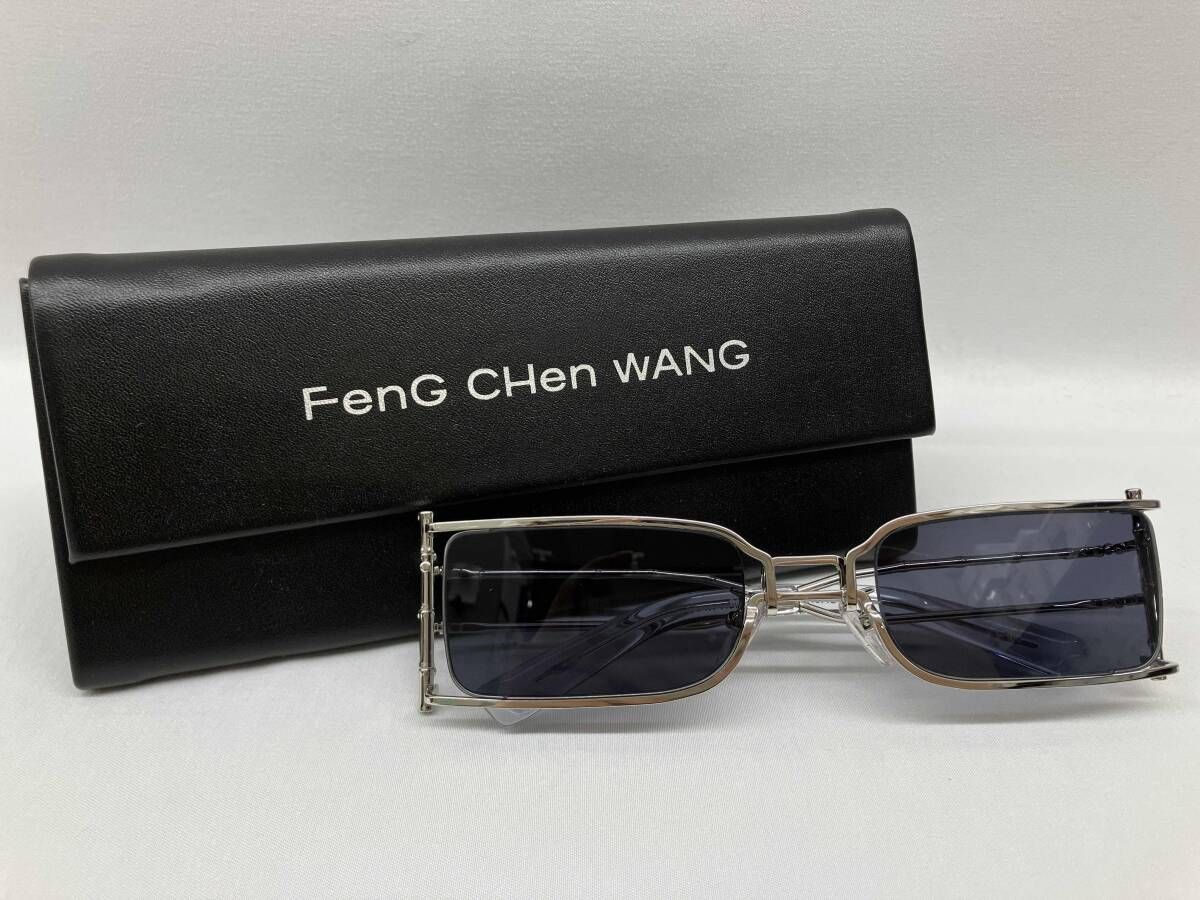 FENG CHEN WANG フェンチェンワン サングラス sse wso 1 brs ケース付き シルバー