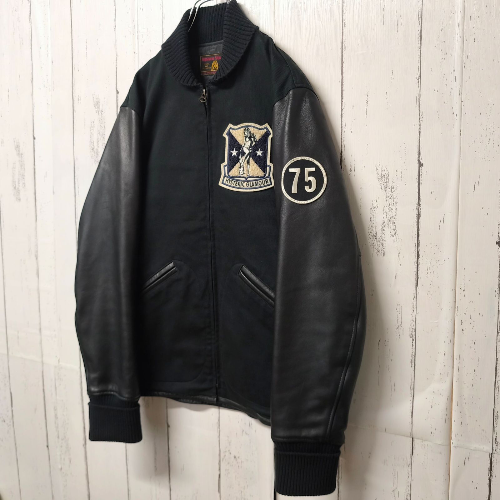 激レア】 HYSTERIC GLAMOUR ヒステリックグラマー 切替レザー 