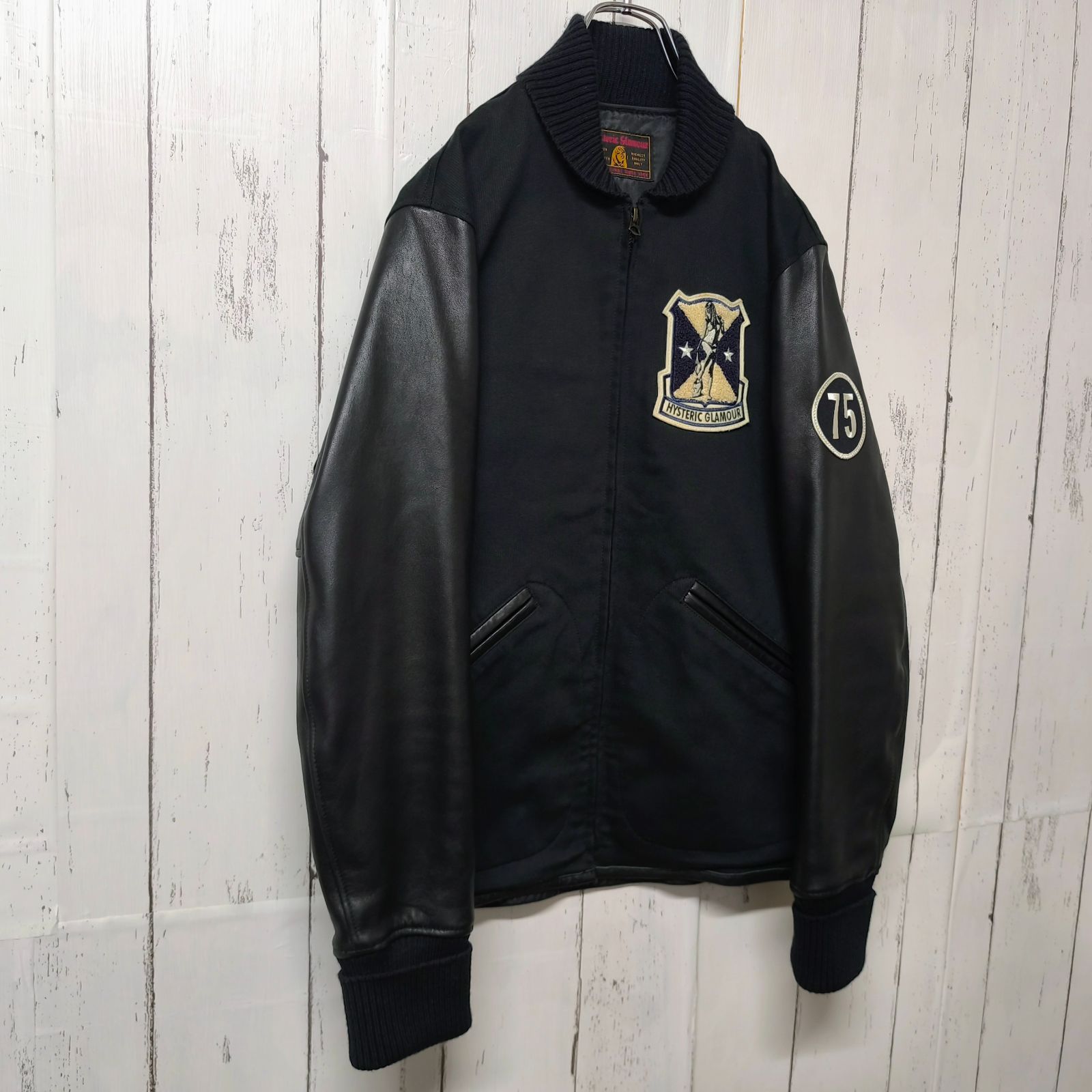 激レア】 HYSTERIC GLAMOUR ヒステリックグラマー 切替レザー 