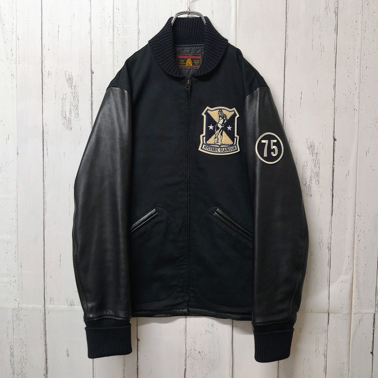 激レア】 HYSTERIC GLAMOUR ヒステリックグラマー 切替レザー 