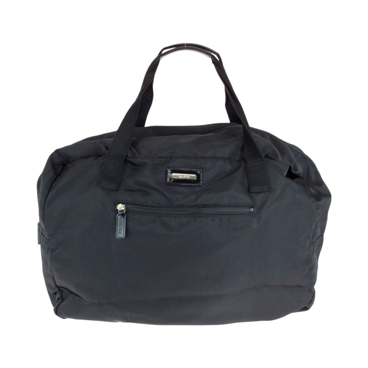 GUCCI グッチ 男女兼用 ブラック 黒 シルバー金具 ナイロン 012 0389 ボストンバッグ ハンドバッグ レディース 506377