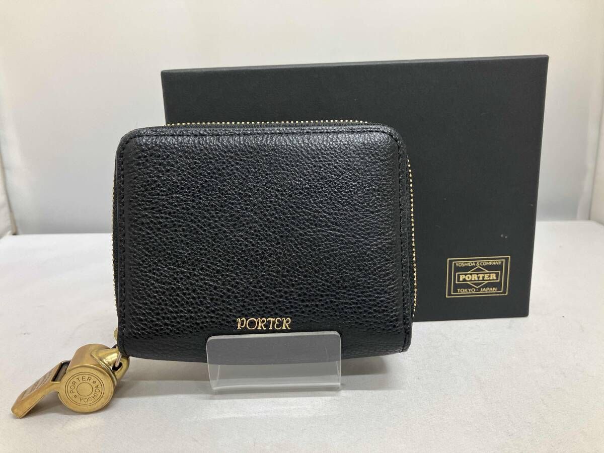 PORTER ポーター TONE DUO PURSE 150 02289 ホイッスル 二つ折り財布 ミニ財布 ブラック 箱あり