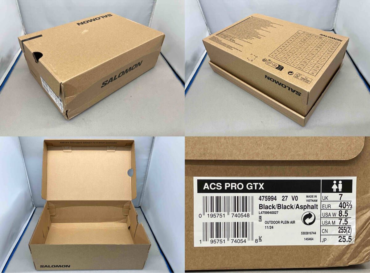 salomon サロモン acs pro gtx 475994 スニ-カ- サイズ：25.5cm ブラック - メルカリ
