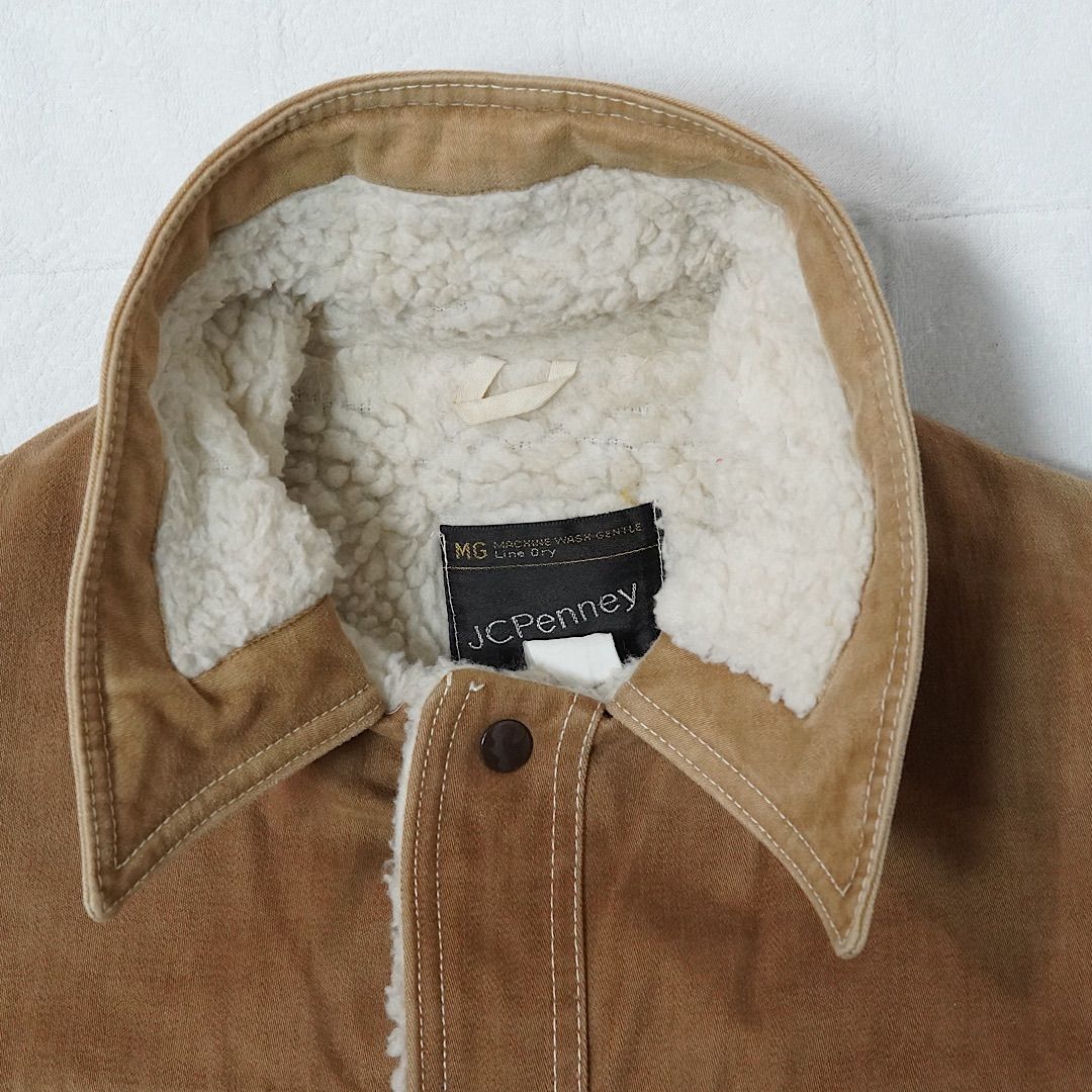 JC Penney JCペニー ボアジャケット XL 最も安い 相当 70s 黒タグ