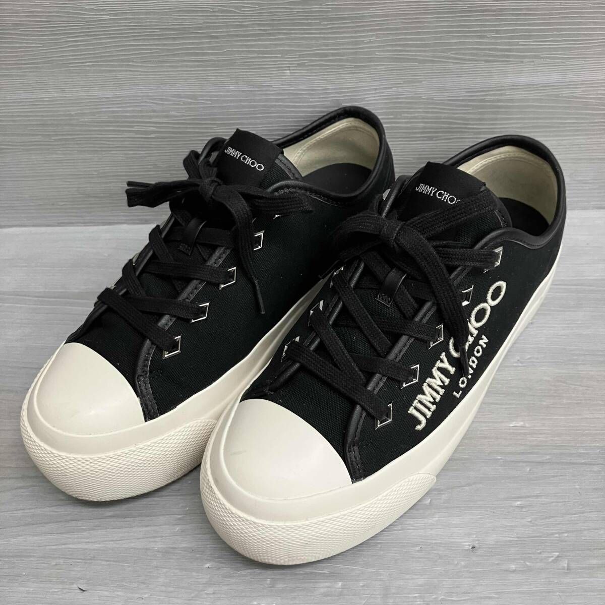 JIMMY CHOO ジミ-チュウ PALMA MAXI／F CYE スニ-カ- 厚底 ブラック