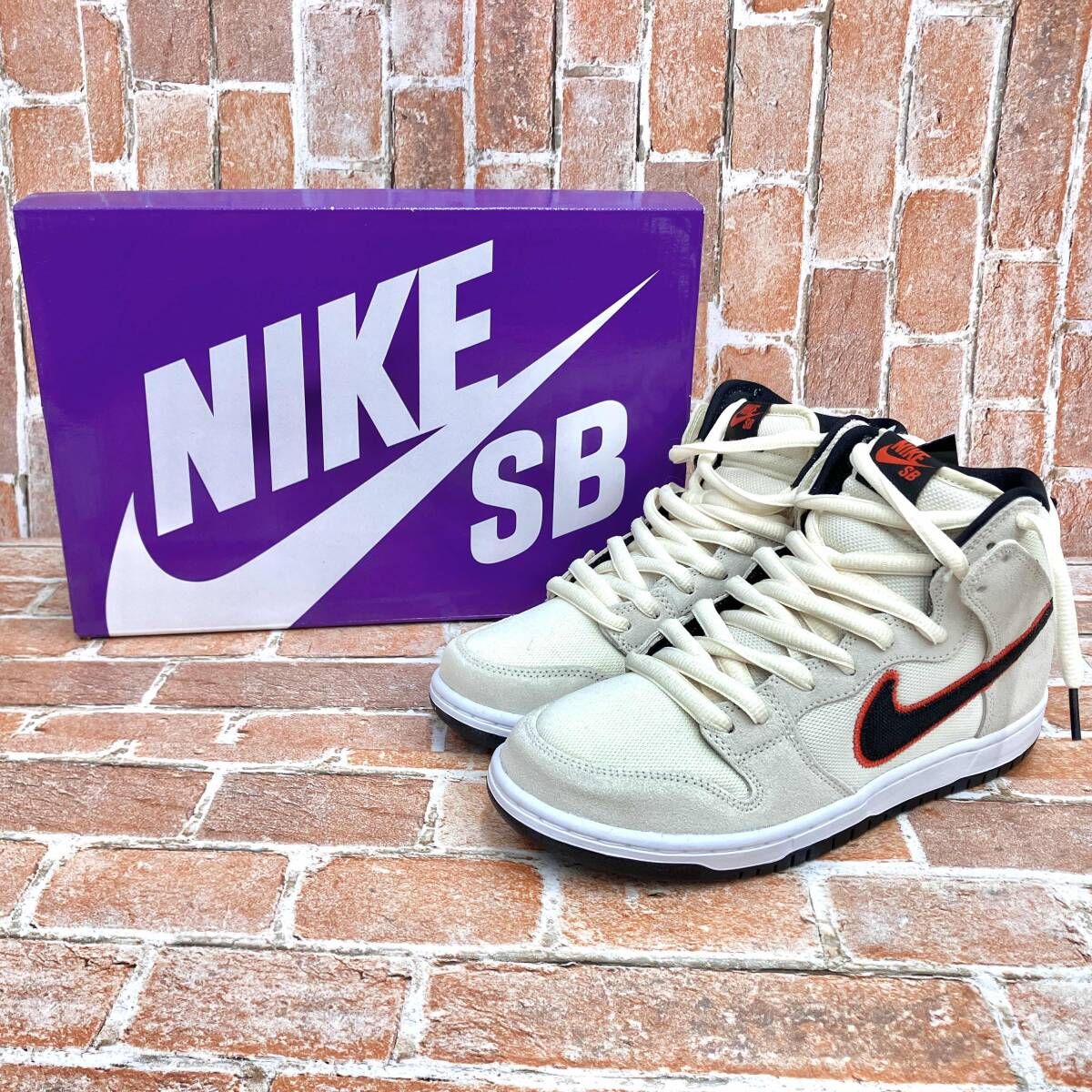 NIKE ナイキ SB DUNK HIGH PRO PRM スケートボーディングダンクハイプロプレミアム DO9394-100 ジャイアンツ スニーカー サイズ26cm