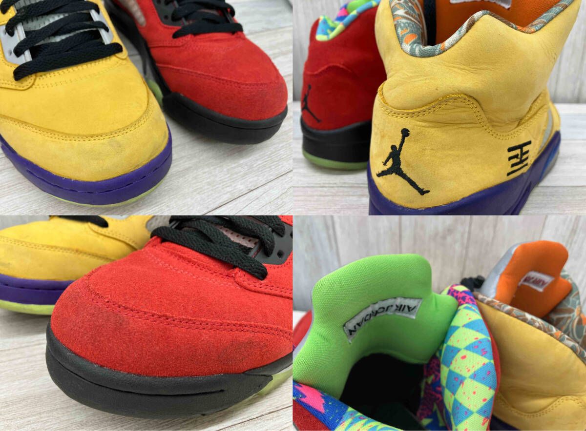 NIKE／AIR JORDAN 5／What The／Suede／CZ5725-700／27cm／左赤右黄