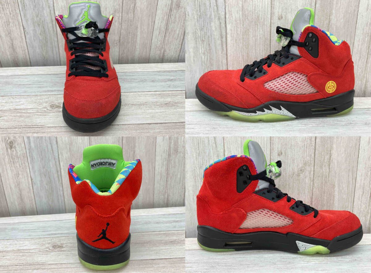 NIKE／AIR JORDAN 5／What The／Suede／CZ5725-700／27cm／左赤右黄