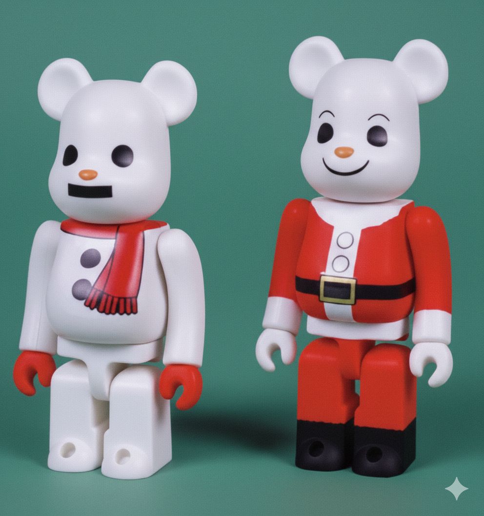 ベアブリック クリスマス セット 2002 クリスマス ツイン BE@RBRICK(ベアブリック) 100% 2体 セット