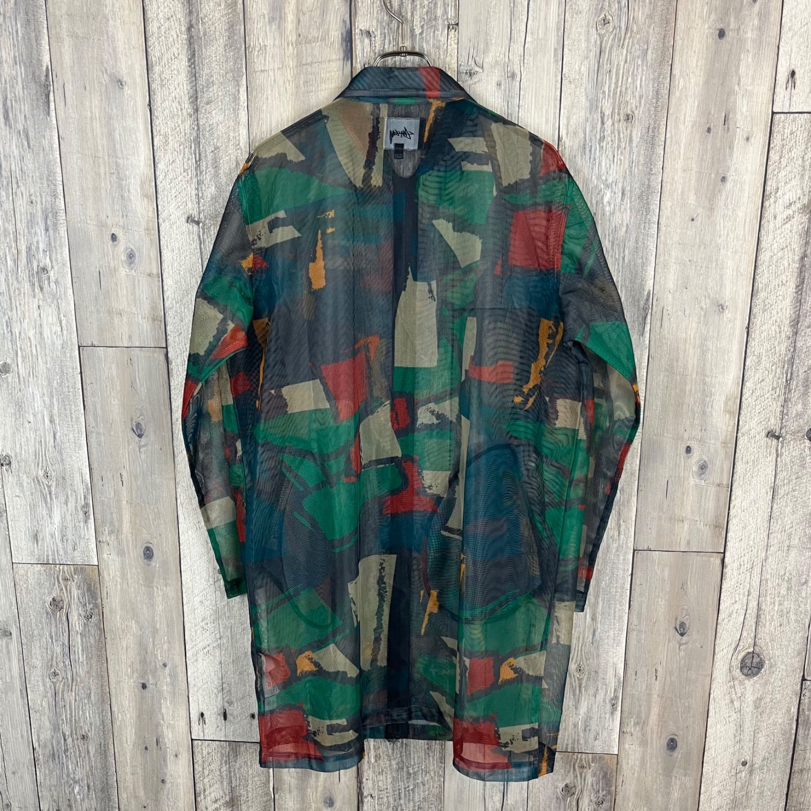 STUSSY stussy ステューシー RN# 94974 BLOCK MESH JACKET 総柄 アート