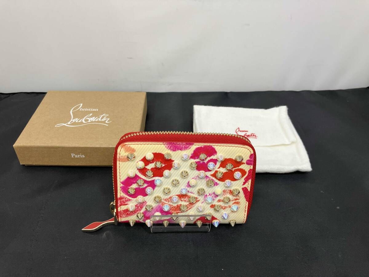 CHRISTIAN LOUBOUTIN クリスチャンルブタン コインケース 小銭入れ リップマーク柄 キスマーク柄 マルチ レディース 箱 保存袋付
