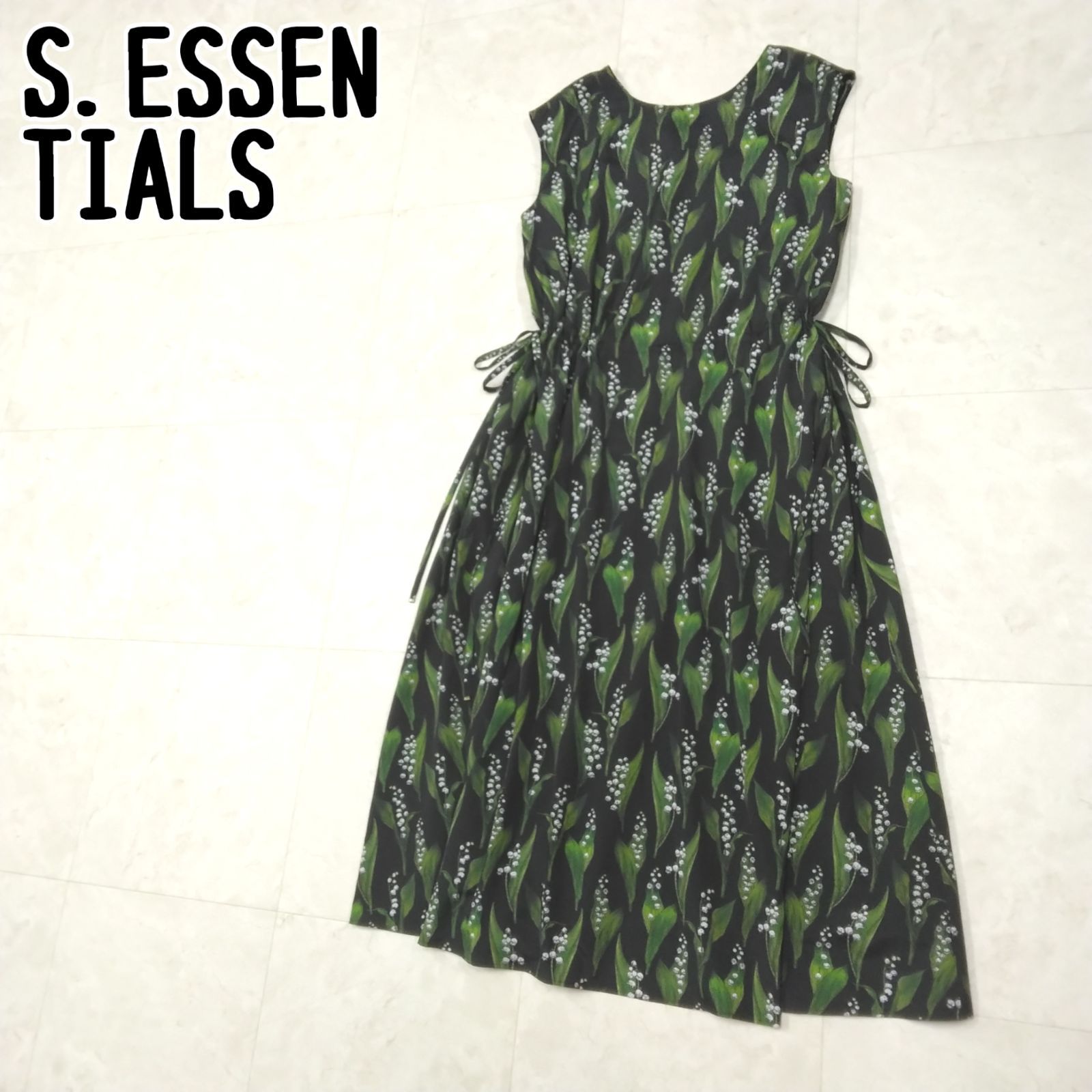 S. エスエッセンシャルズ 花柄ワンピース サイズ36