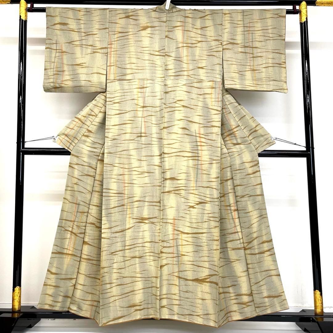 着物と帯 時流 K 25944 ts 正絹 小紋 杢目絞り 暈し