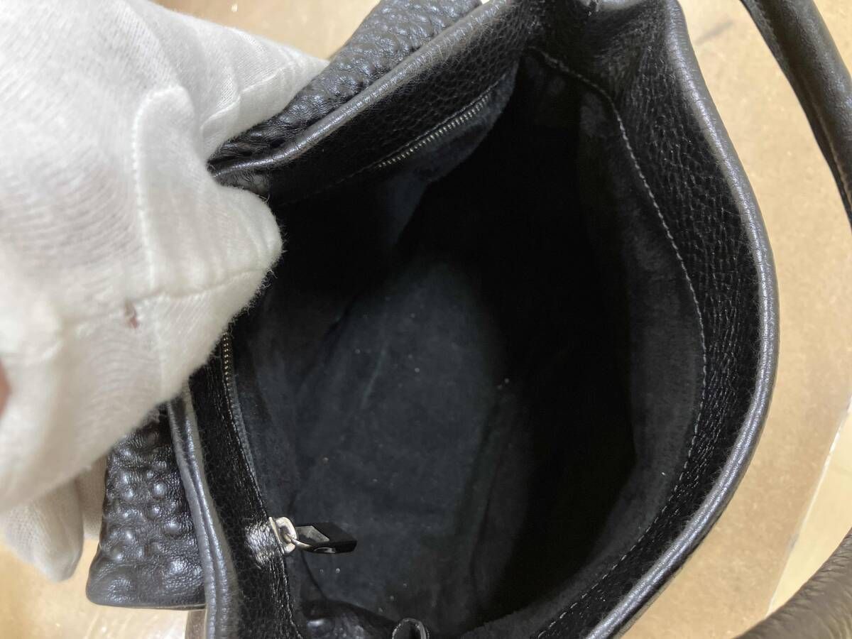  HIROFU ヒロフ ハンドバッグ レザーハンドバッグ 黒 その他 小物