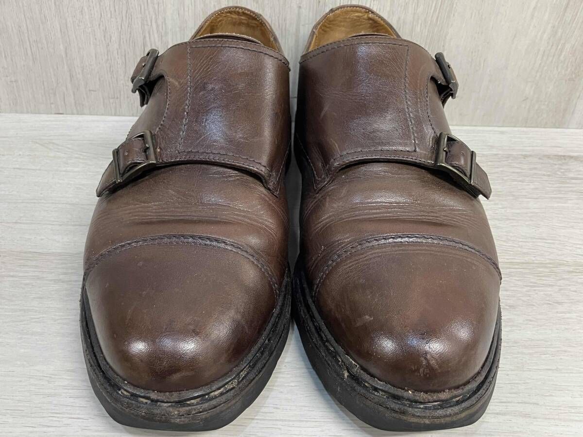 フランス製 5239 12 H 6 1 2 約24.5 cm WILLIAM ダブルモンクドレスシューズ パラブーツ ウィリアム 本革 レザー ブラウン メンズ