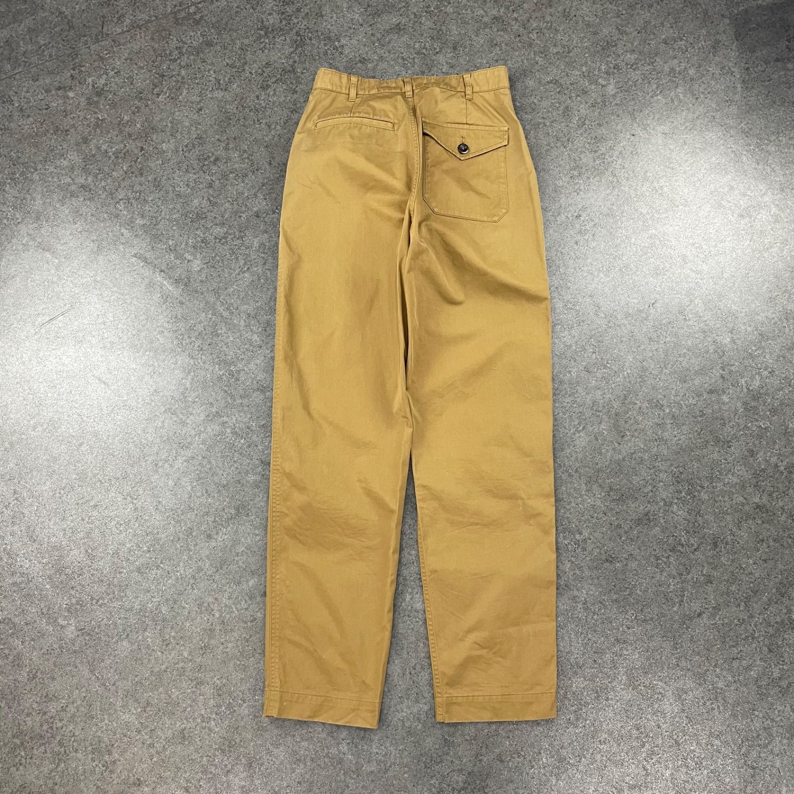 マーガレットハウエル　カーキ コットン混紡 チノパン マーガレットハウエル コットンパンツ カーキ マーガレットハウエル