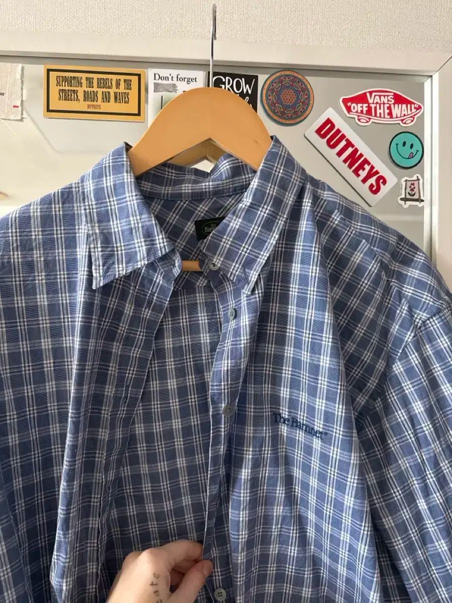  The Barnnet ザ バーネット チェック クロップド シャツ 長袖 シャツ ブラウス