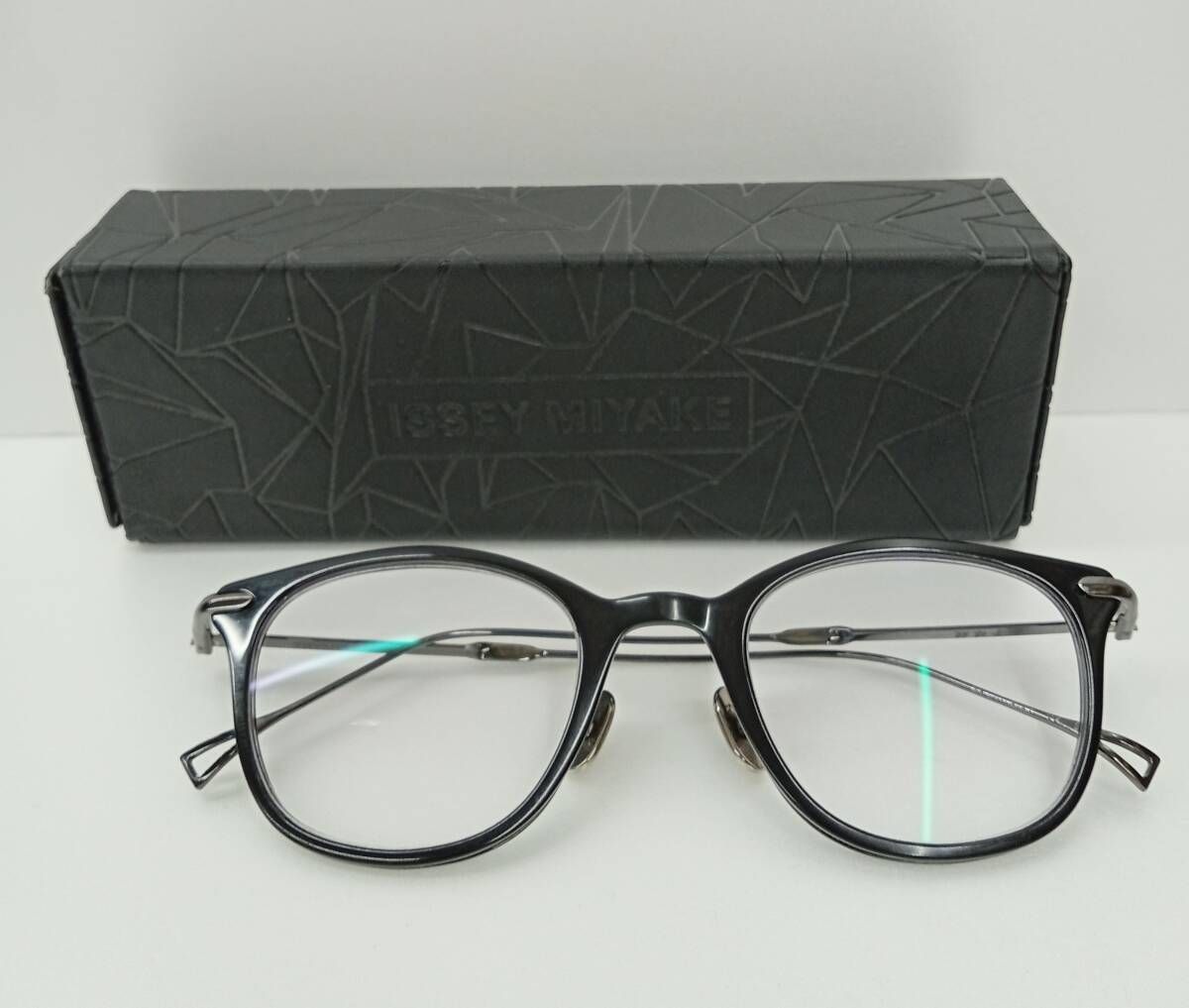 ISSEY MIYAKE イッセイミヤケ 金子眼鏡 カネコメガネ 伊達メガネ WELLINGTON Ⅱ アイウェア ブラック 通年
