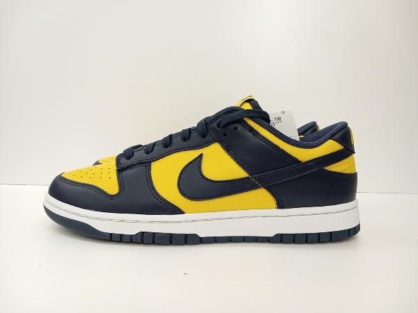 NIKE ナイキ DUNK LOW ダンクロー DD1391-700 スニーカー 黒タグ 28 ネイビー イエロー 通年