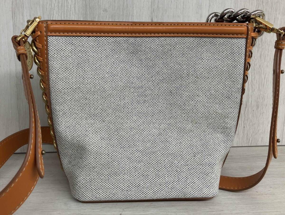 STELLA McCARTNEY ステラマッカートニー 2 way ショルダーバッグ 7 B 0033 WP 0200 キャンバス×レザー チェーン イタリア製 保存袋付き