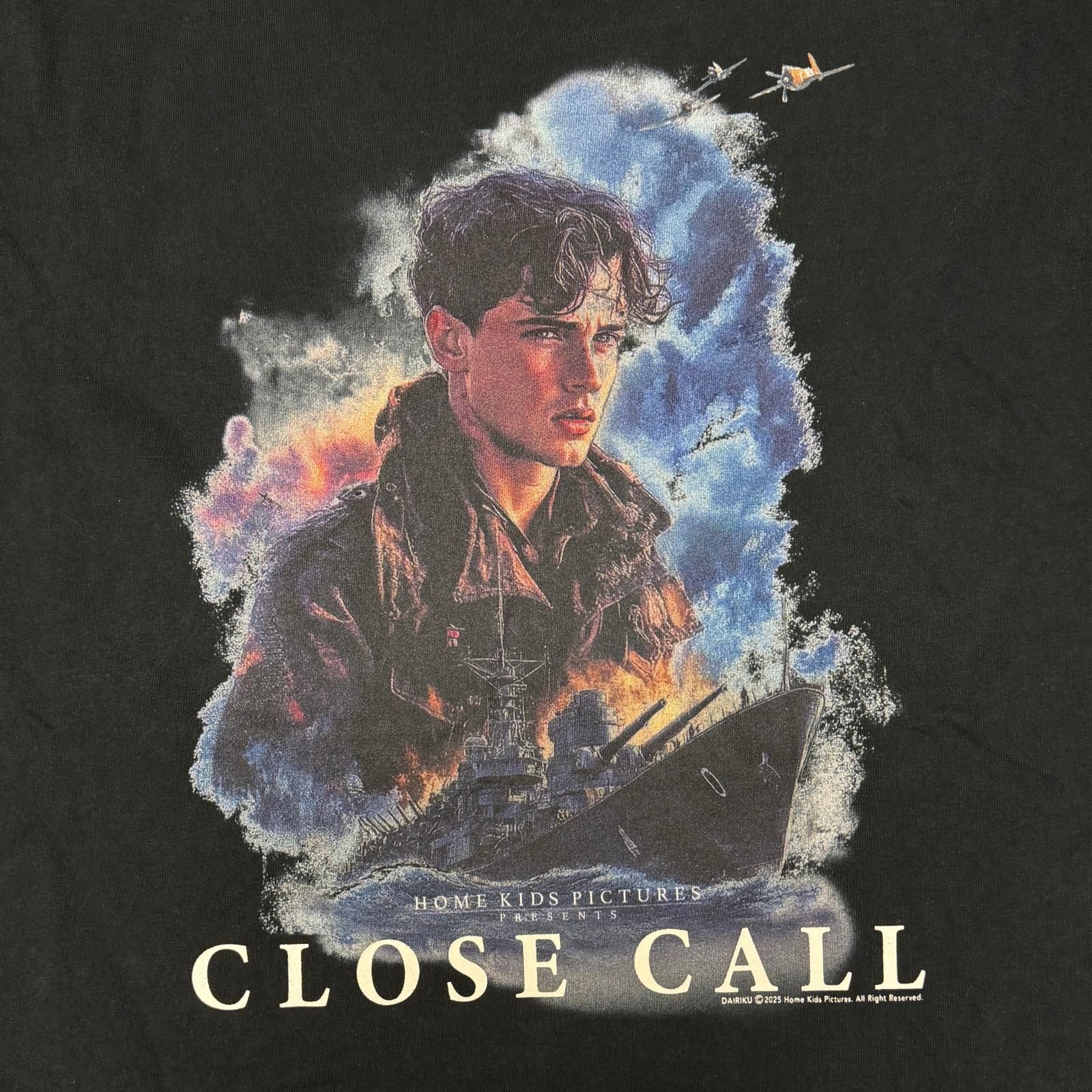参考上代25300円 DAIRIKU 25AW Movie CLOSE CALL Switching Tee 