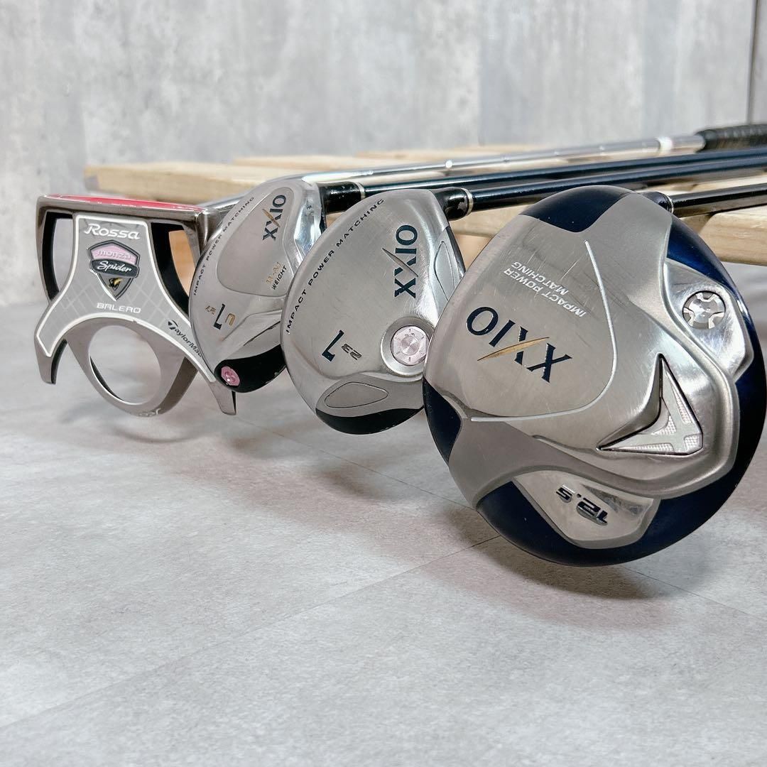 V382 XXIO ゼクシオ 他 レディース ゴルフ クラブセット チェック柄 V382 XXIO ゼクシオ 他 レディース ゴルフ クラブセット チェック柄