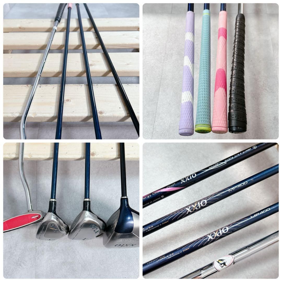 V382 XXIO ゼクシオ 他 レディース ゴルフ クラブセット チェック柄 V382 XXIO ゼクシオ 他 レディース ゴルフ クラブセット チェック柄