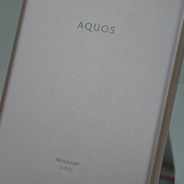 AQUOS sense5G SHG03 au ライトカッパー 送料無料 本体 c15610 - メルカリ