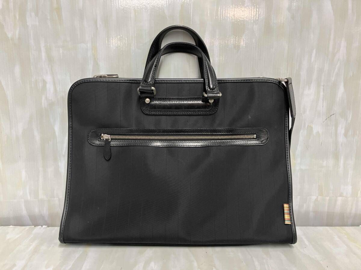 Paul Smith ブラックビジネスバッグ ブリーフケース 2way 2層式 Paul