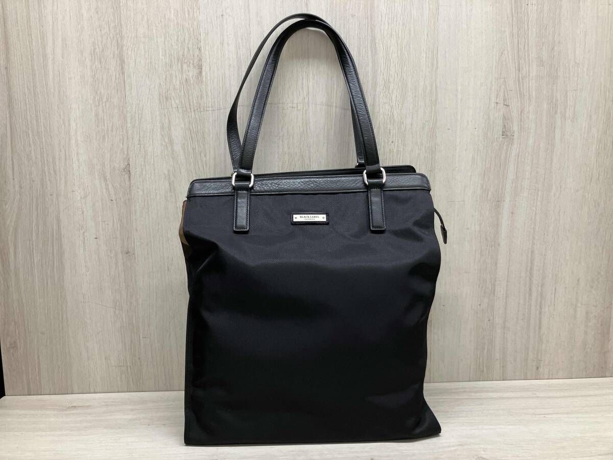 BLACK LABEL CRESTBRIDGE ブラック チェック トートバッグ