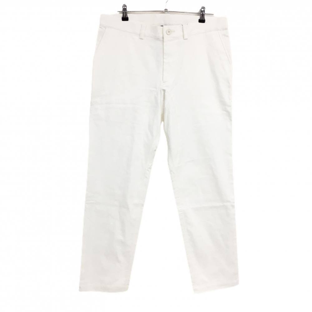 ムータマリン パンツ 白×黒 サイドライン 裏微起毛 ストレッチ メンズ 7 XL ゴルフウェア モデル muta