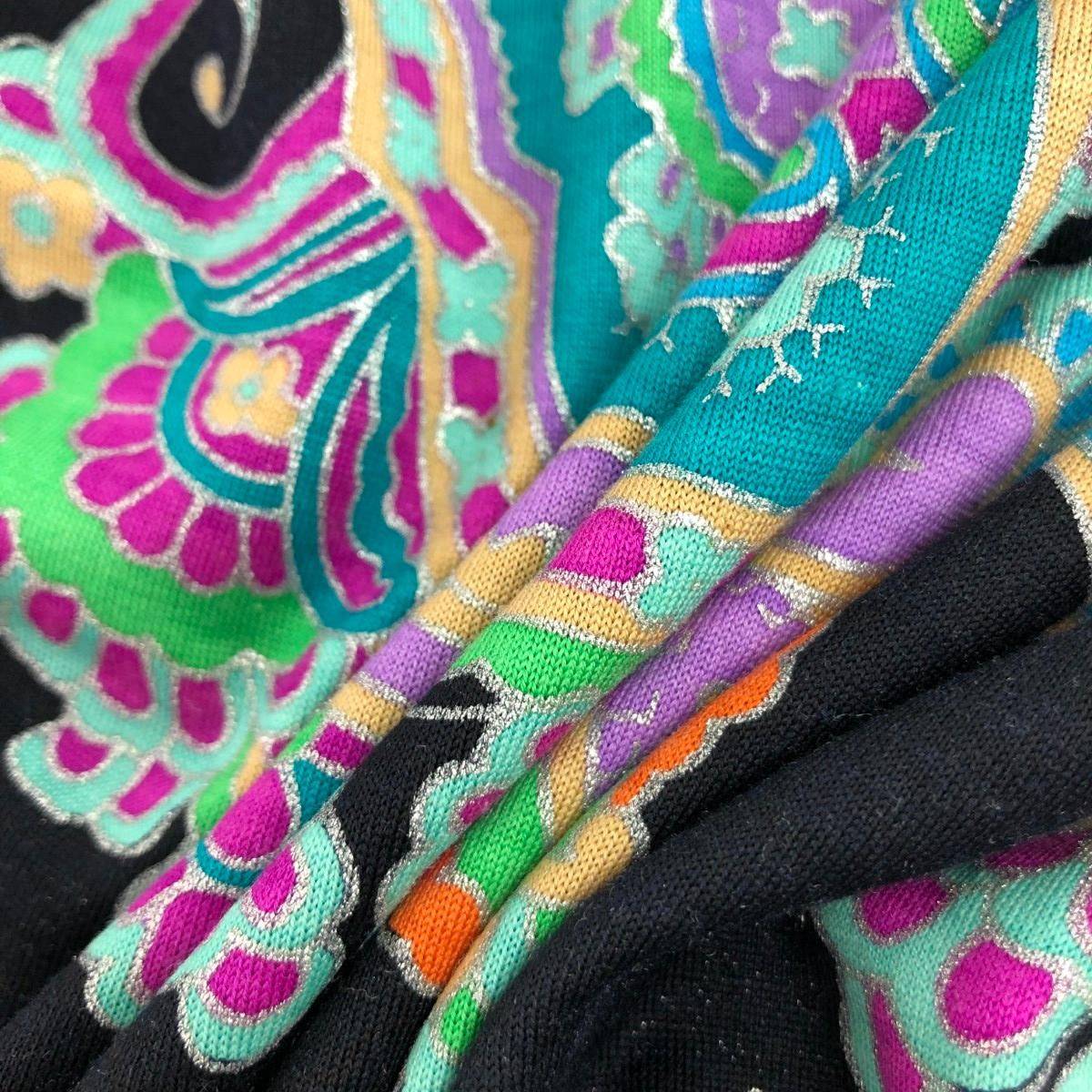 LEONARD レオナール 長袖ニット サイズ:L ペイズリー柄/シルク混