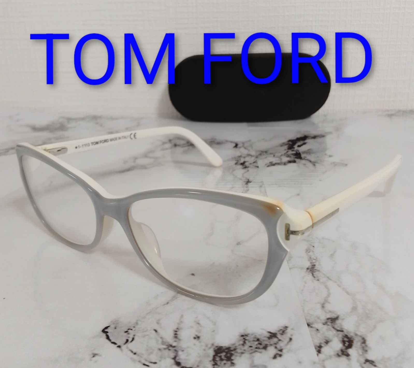 ANM 28 トムフォード メガネ 伊達メガネ ケース付き 度なし TF 4286 020 54 15 135