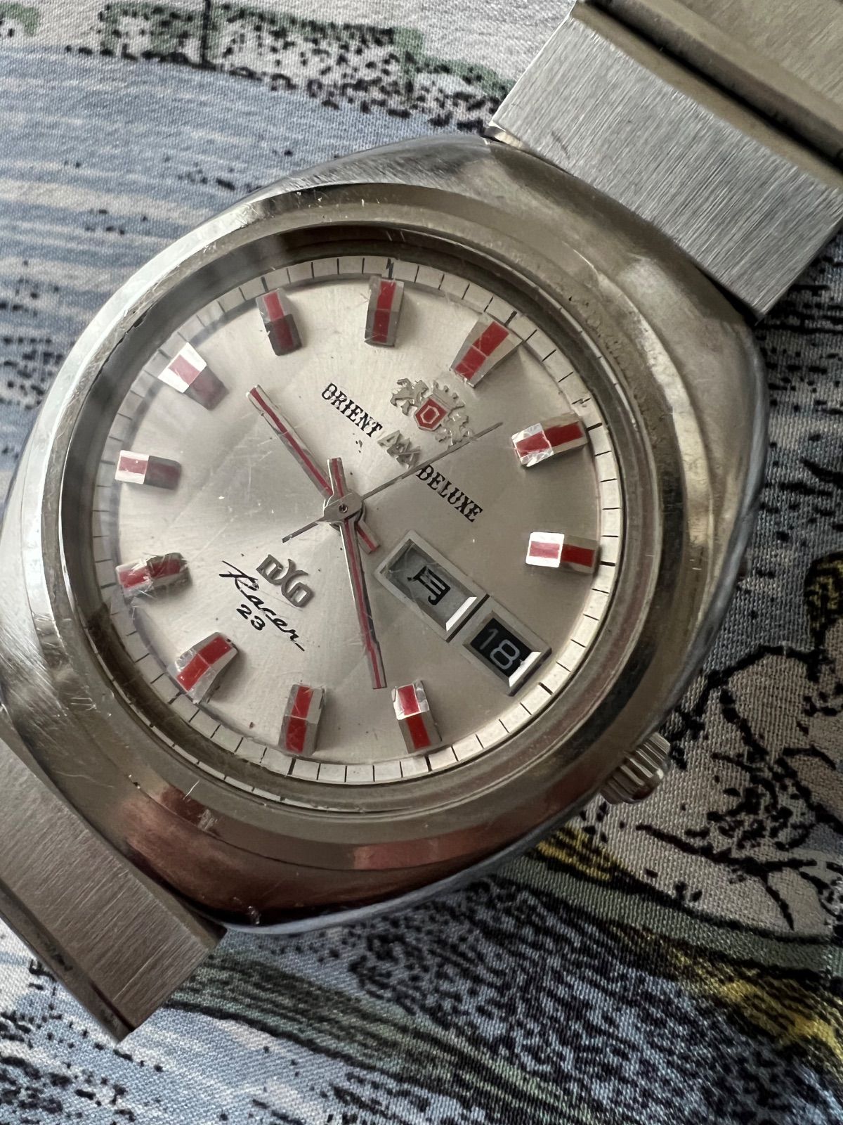 オリエント トリプルA レーサー 自動巻き アンティーク時計