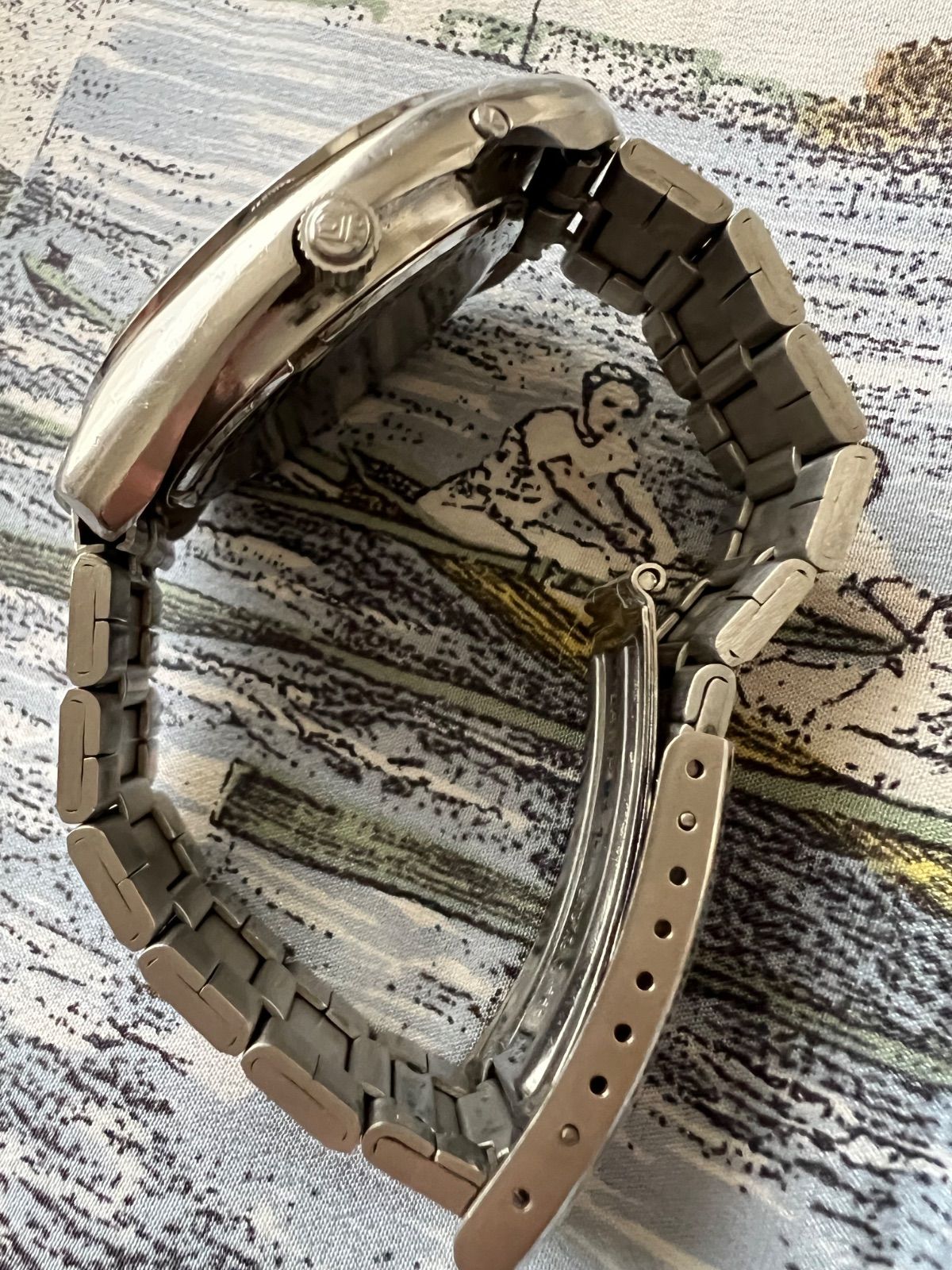  オリエント トリプルA レーサー 自動巻き アンティーク時計 コーチジャケット 自動巻き時計 腕時計(アナログ)