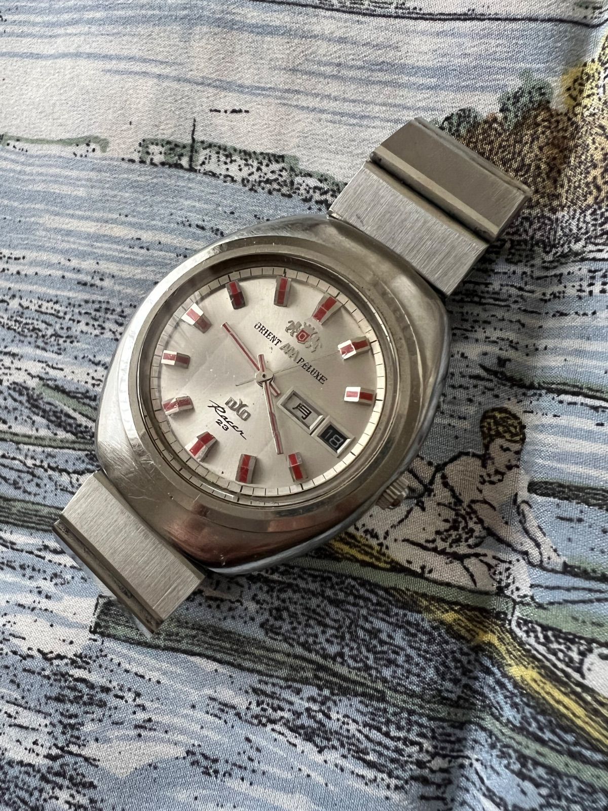 オリエント トリプルA レーサー 自動巻き アンティーク時計