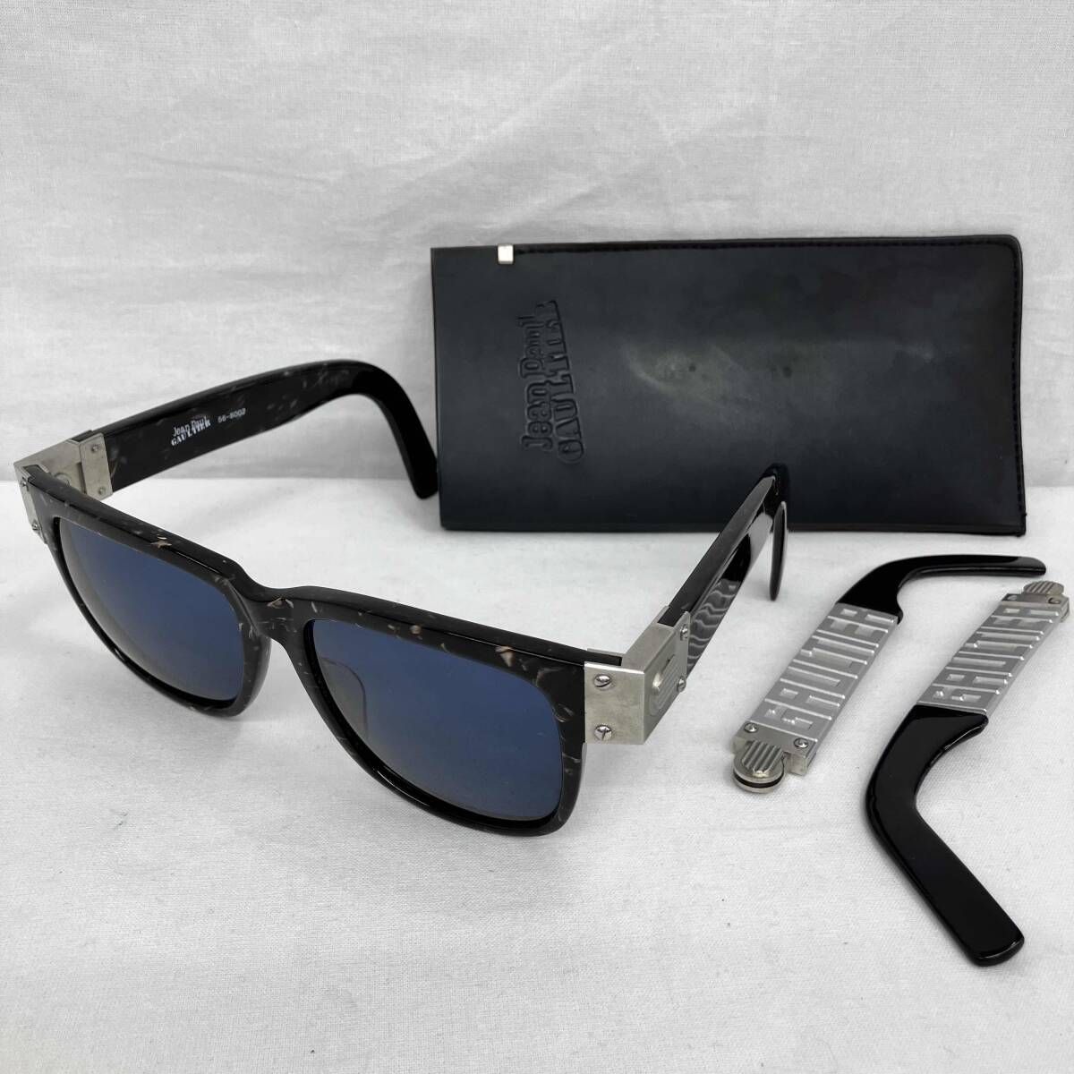 JEAN PAUL ジャンポールゴルチエ 56-8002 ブラック×ブルー サングラス