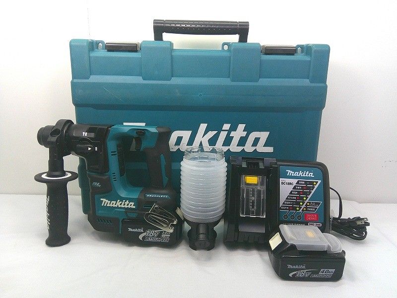 s 25 g-A 777 k makita マキタ 充電式ハンマードリル 17 mm 18 V HR 171 D バッテリ 4.0 Ah ×1 3.0 充電器 ケース付き