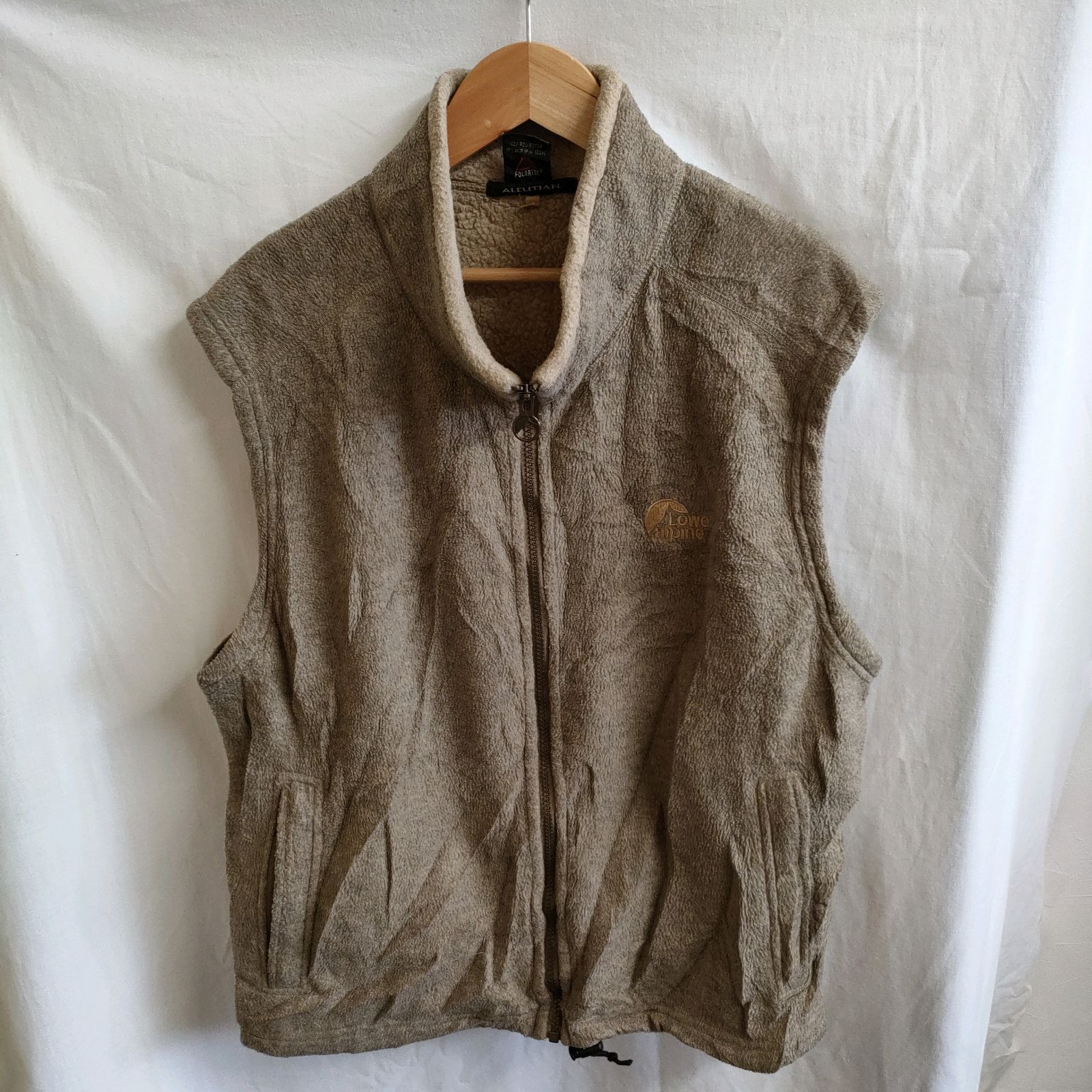 M】ロウアルパイン lowealpine アリューシャン フリース ベージュ 茶色 