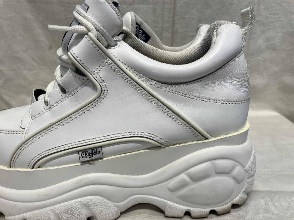 buffalo london cow lether white sneaker size41 スニーカー ホワイト