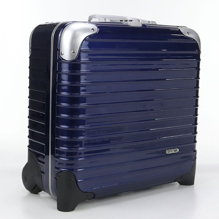 極美品 リモワ アタッシュケース リンボ 紺 ポリカーボネート 19L ビジネス RIMOWA リモワ リンボ 881.40 キャリーケース/ポリカーボネート【中古