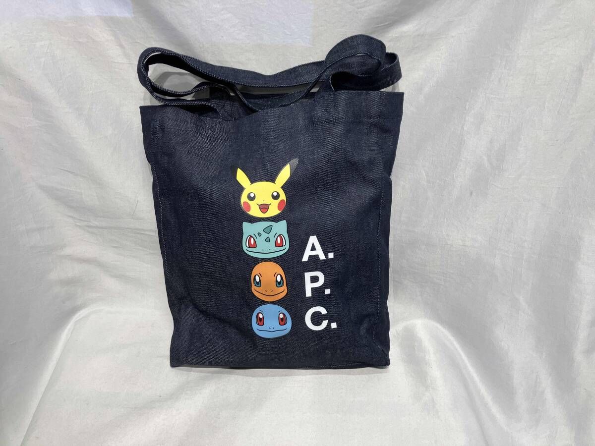 A.P.C.×POKEMON POKEMON DENIM TOTE トートバッグ ネイビー系 アーペーセー×ポケモン
